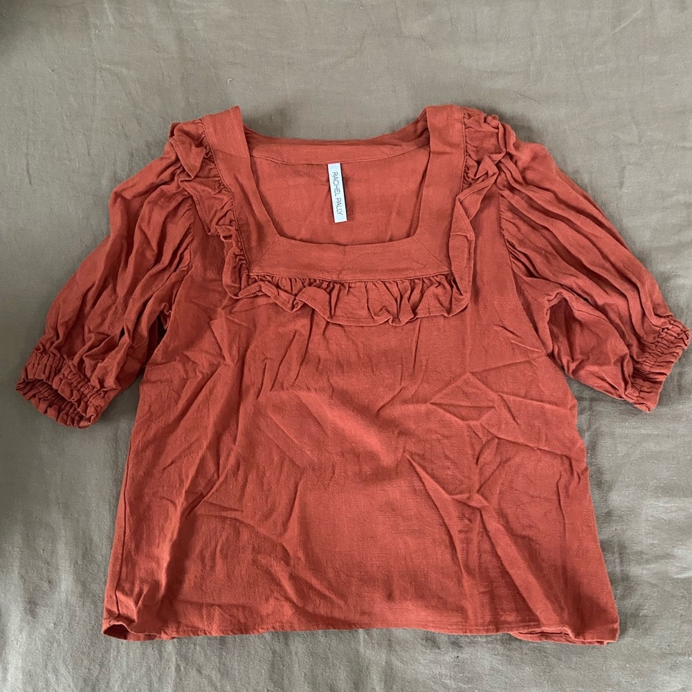 Rachel Pally Linen Peasant Top